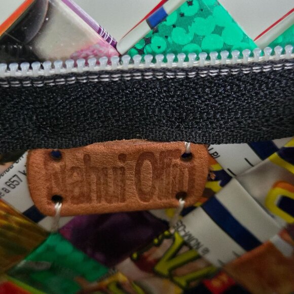 Nahui Ollin Gum Candy Wrapper Clutch Wristlet Colorful - Picture 4 of 6